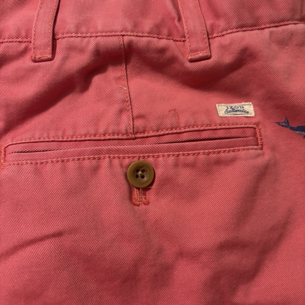 Mens Izod Saltwater Relaxed Classics Beachtown Whale Shorts 44 W 10.5 Inseam - Picture 6 of 7